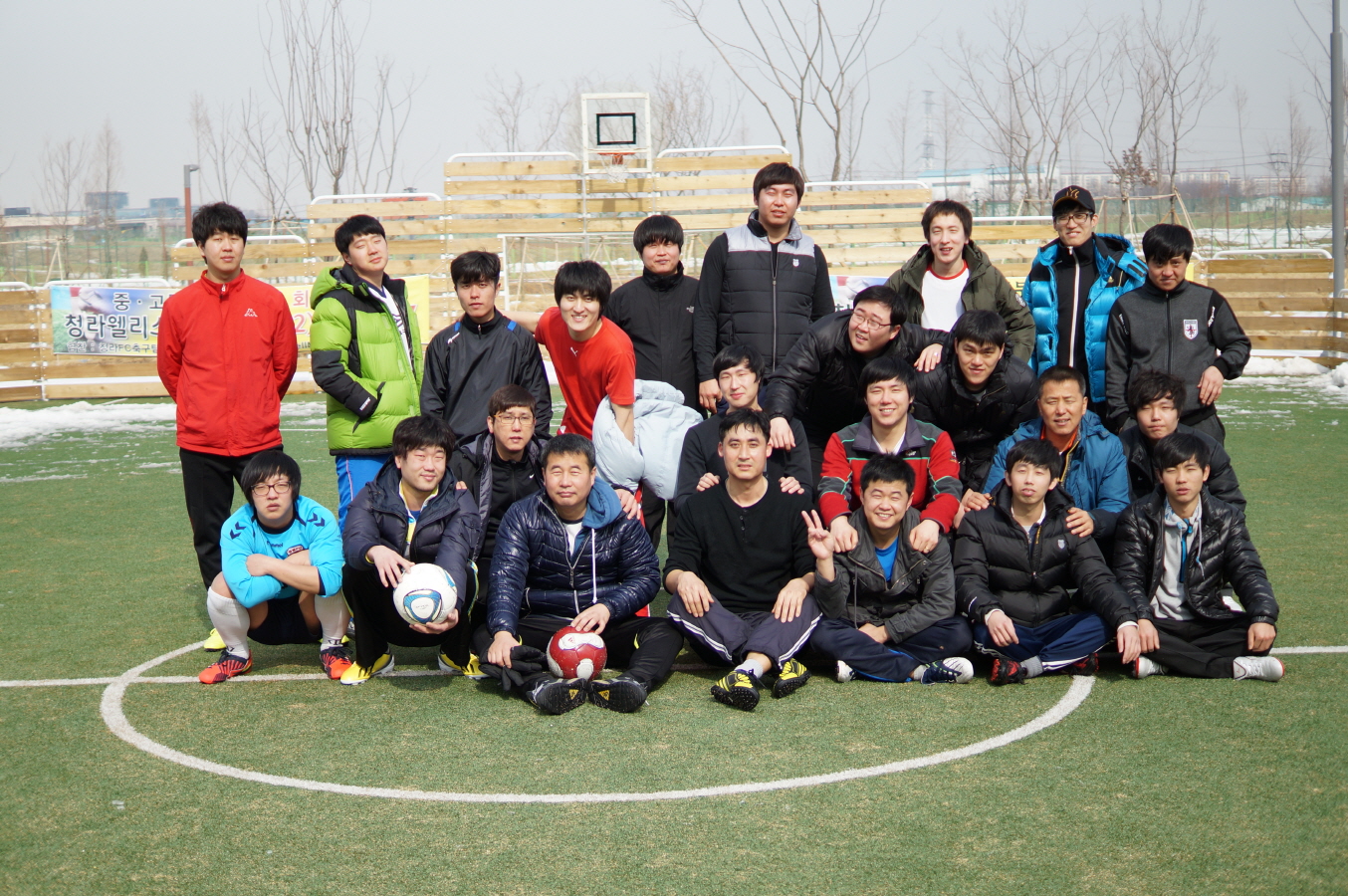 2013년 2월 축구 동호회 단체사진
